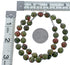 Sterling Silver Unakite Bead Necklace KX121083